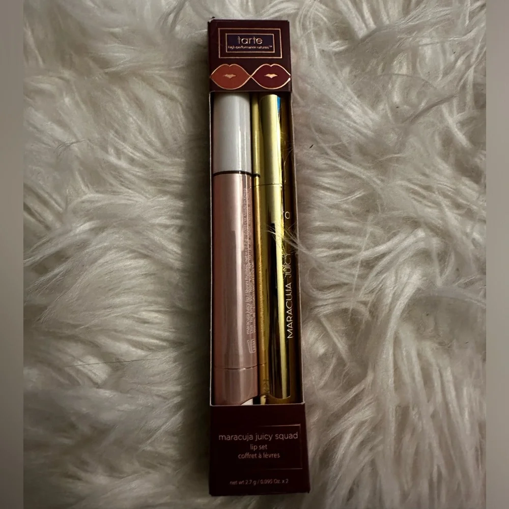 NO OFFERS-Tarte juicy lip set - Lipstick in Rose & Lip Balm in Ginger-NWT💋